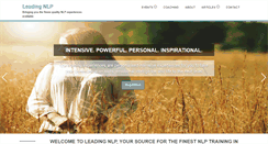 Desktop Screenshot of leadingnlp.com