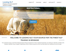 Tablet Screenshot of leadingnlp.com